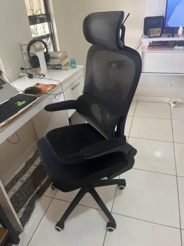 Cadeira de Escritório Almirante P600 Mesh Reclinável Preta 150Kg (Lacrada)