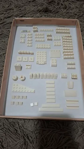 Peças LEGO originais avulsas - Cores off, creme, cinza esverdeado e marrom