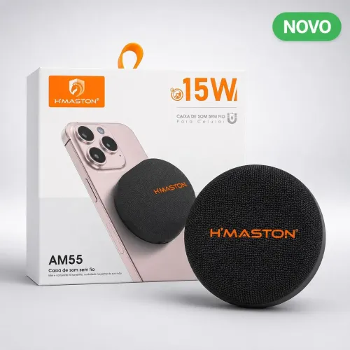 Caixa de Som Bluetooth H?Maston AM55 15W Magnética Portátil USB-C