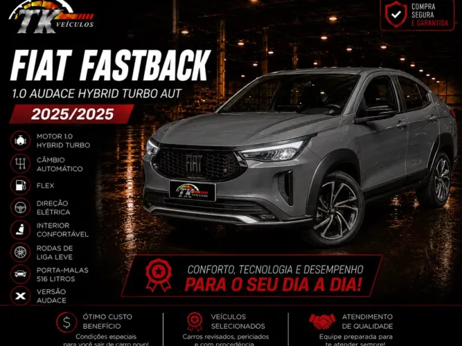 Fiat Fastback Audace 1.0 200 T. Flex AUT 2025