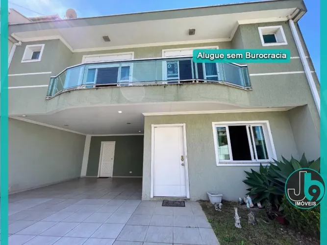 Sobrado em Condomínio para Alugar no Alto Boqueirão 360m² com 3 suítes, 1 com 1 cômodo ext