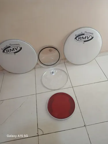 Peles para bateria musical acústica novas