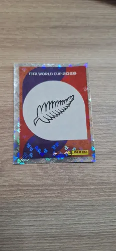 Figurinha Brilhante Escudo Nova Zelândia Álbum Copa 2026