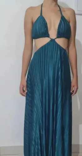 Vestido plissado