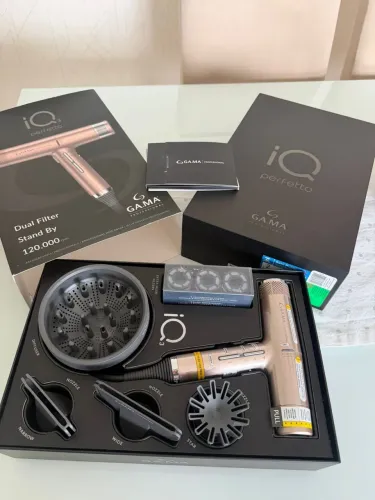 Secador Profissional GAMA IQ3 Perfetto Completo + Acessórios