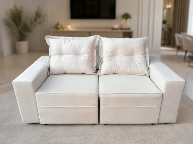 SOFÁ DE 2 LUGARES RETRÁTIL POR APENAS R$ 1.499,00.