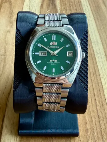 Relógio Orient Tristar Green Dial Duas Janelas - 1990