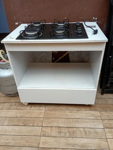 Armário com fogão cooktop 150