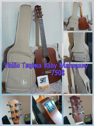 Violão Tagima Baby Mahogany 750$ Baixo Tagima tbm4 800$