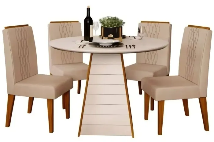 Jogo de mesa c 4 cadeiras NOVO