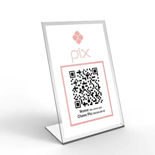 Placas de Acrilico com Qr cod