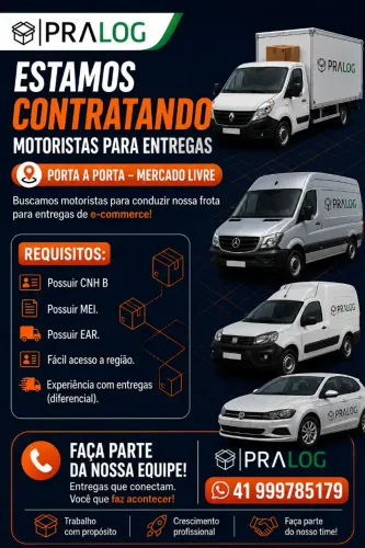 Motorista entregador porta a porta