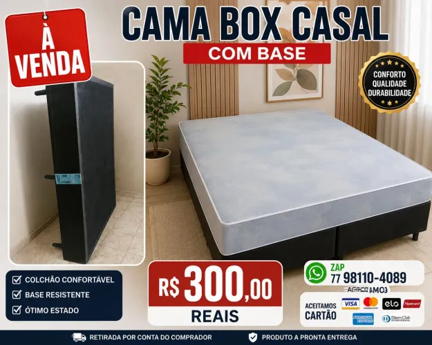 Cama box casal
