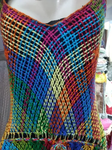 Vestido de renda filé
