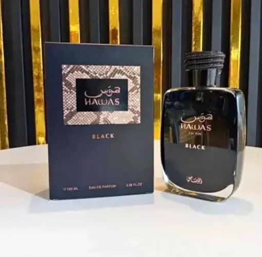 perfume arabe hawas black original