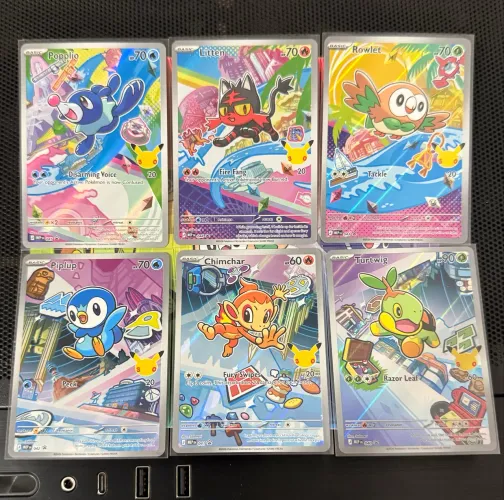 First Partner em Inglês Trio Alola + Sinnoh