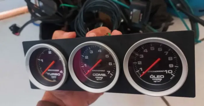 Manometros turbo combustivel e oleo