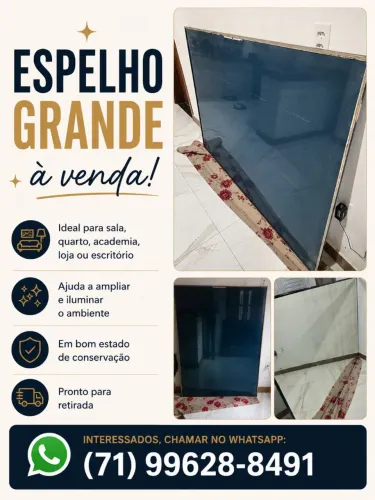 Espelho grande para seu Lar ou Loja