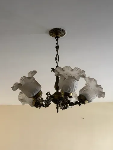 Lustre pendente candelabro 5 lâmpadas ( 2 unidades )