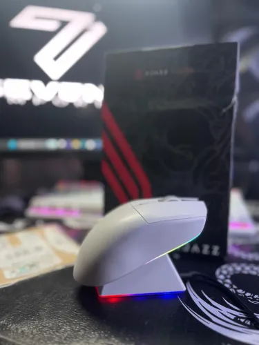 Mouse Ajazz com Dock de Carregamento 