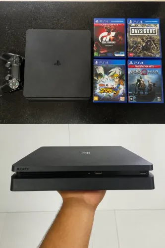 PS4 1tb +4 jogos