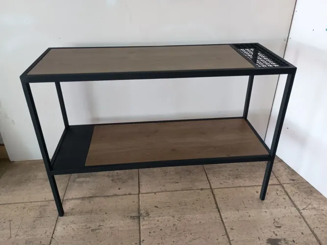 Mesa industrial rústica