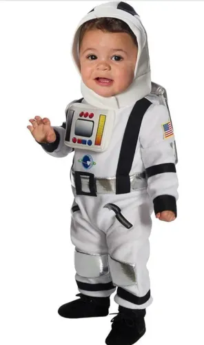 Fantasia de astronalta para bebê até 3 anos
