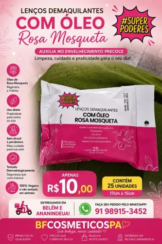 Lenço demaquilante 