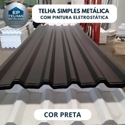TELHA DE ZINCO COM PINTURA ELETROSTÁTICA 