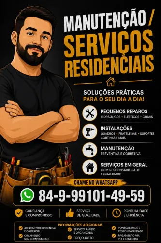 Manutenção/serviços residências.