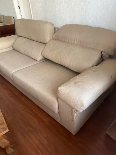 Sofá Retrátil e Reclinável Premium - Quase 3 metros (Estrutura em Madeira Maciça)
