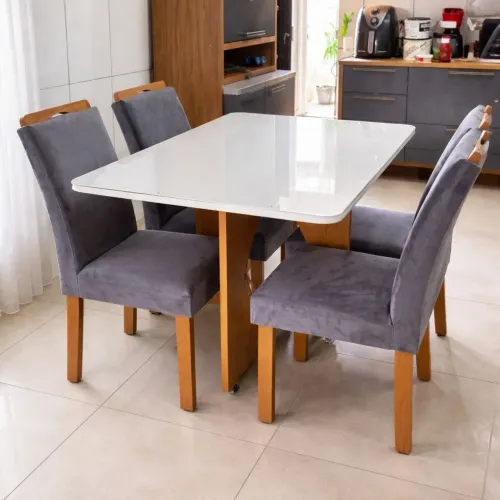 Mesa de jantar 4 Cadeiras Milão 120x80 - Novo e Embalado!!