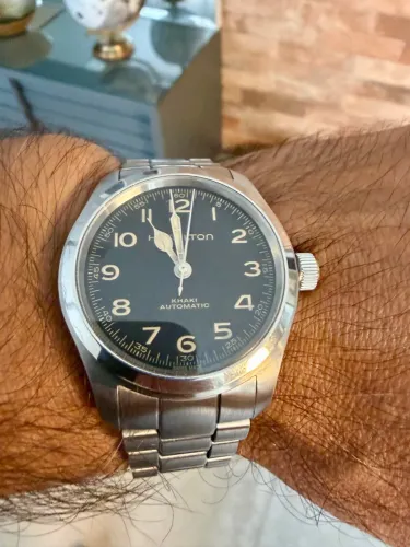 Hamilton Khaki Field Murph 38 mm - Automático - H-10 - Pulseira de Aço + Couro - FULL SET
