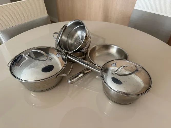 Jogo de panelas Tramontina inox