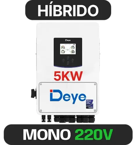 INVERSOR DEYE MONO HIBRIDO 5K 220V 2MPPT
