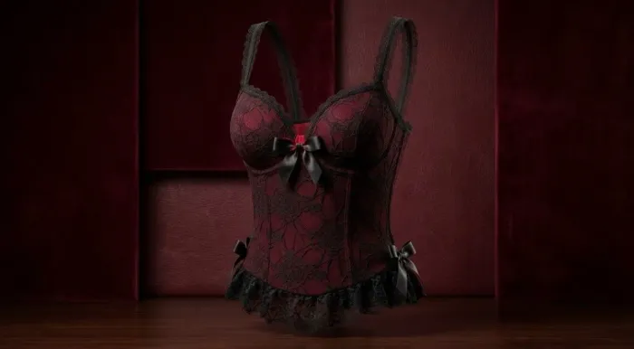 lingerie vermelha e preta sexy
