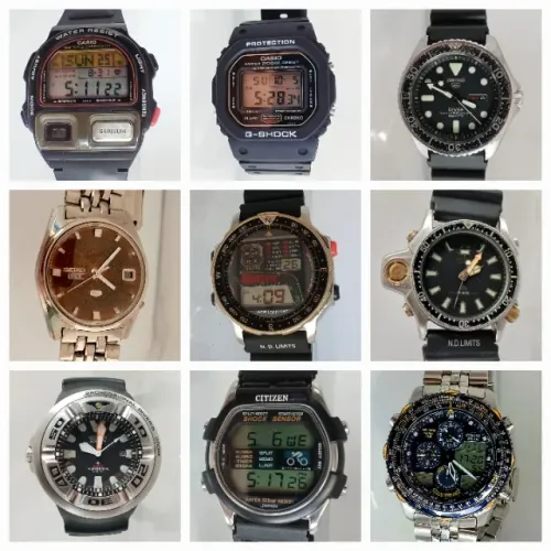 Relógios Seiko Citizen Casio Orient Technos Timex Ricoh Alba Lorus Dumont Antigos Japan