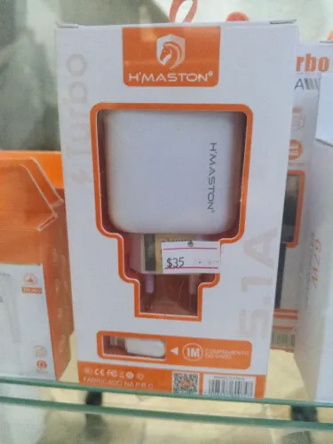 Carregador Turbo H'maston 5.1A para iPhone - Cabo de 1 Metro (Novo na Caixa)