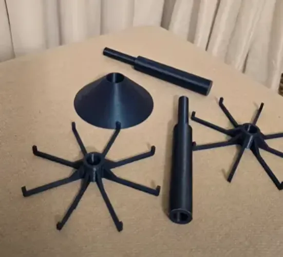 Suporte Mostruário Para Chaveiros Impresso em 3D Giratório e Desmontável