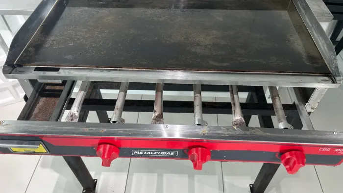 Chapa de lanche A Gás Industrial Metalcubas Cbg 1000 Pro