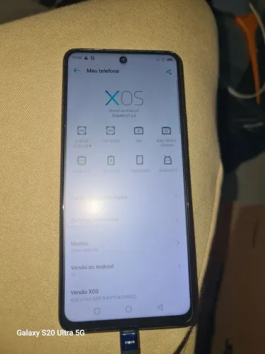 Infinix hot 11s NFC 128+6GB até 11GB zerado leia