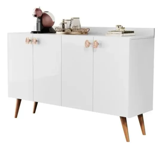 Cantinho Do Café Bia 4 Portas Pé Palito Retrô Buffet<br>