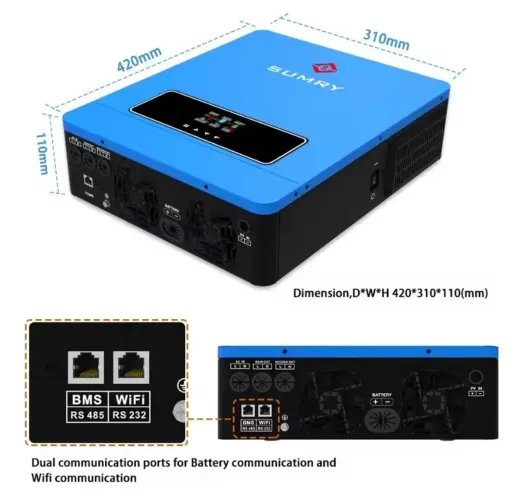 Inversor Solar 6.200kw On e Off grid Novo