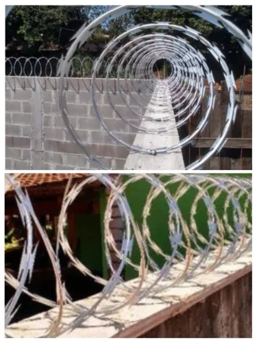 Cerca cortante de concertina