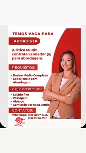 Vaga para vendedor abordagem 