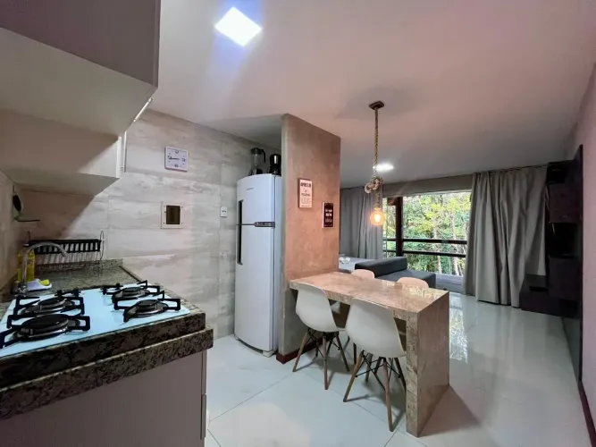 Aconchego Verde: Studio Villas do Pratagy mobiliado com vista Privilegiada para a Natureza