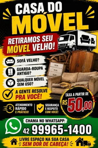 Retiro seus moveis eletrônicos velhos  taxa apartir 50,00