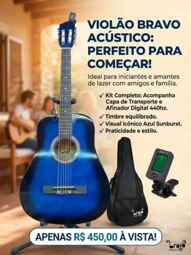 Violão Pará Iniciante e Profissional Acústico 