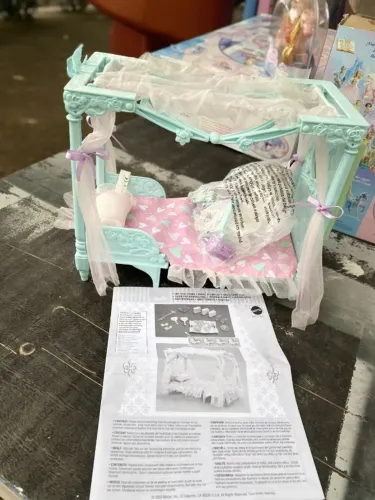 Barbie Cama Musical Princesa Mattel 2003 Vintage com Caixa e manual