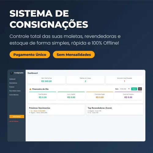 O PDV mais simples e rápido para Bares, Quiosques e Restaurantes. Funciona 100% offline